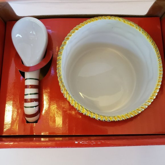 Nikko Christmas Dip Set Bowl & Spoon - Picture 2 of 5